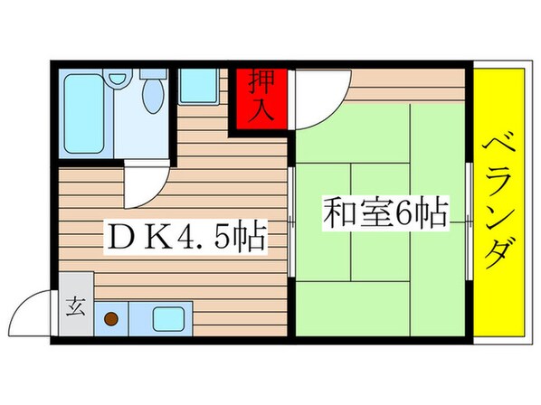 保富コーポの物件間取画像